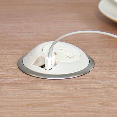 OE Elsafe PixelTUF 1x GPO and Twin USB A+C in White, featuring compact design and integrated fast chargers.